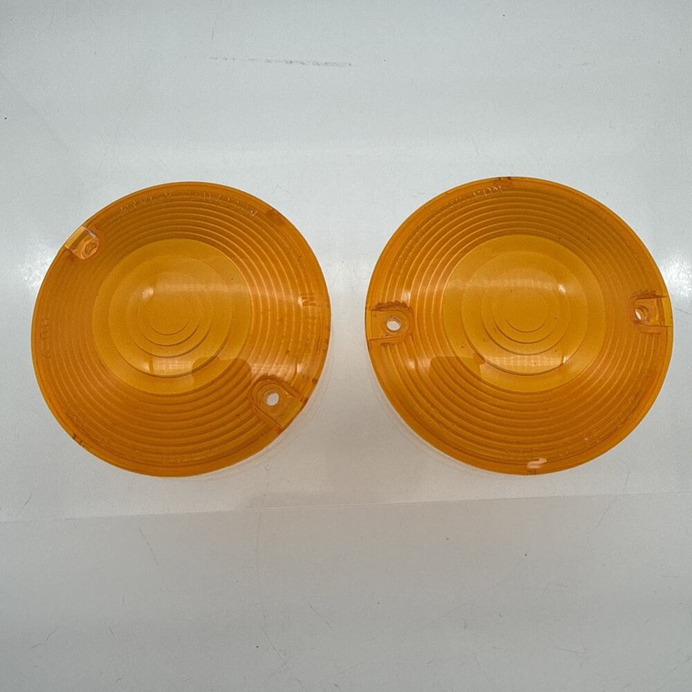 HARLEY-DAVIDSON HD-2 DP 85 Dot PM Amber Orange Turn Signal Lenses Set Of 2 USA